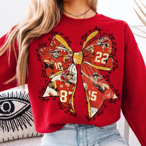 Kansas City Chiefs Football Sweatshirt, Kansas City Chiefs Shirt KC Chiefs Shirt - Picture 1 of 3